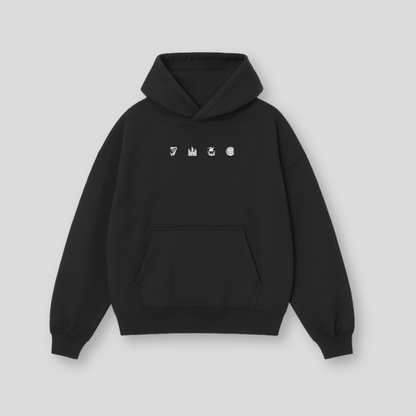 Hibernian Crest Icons Hoody - Black - Adults