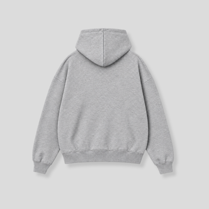 Hibernian Crest Icons Hoody - Heather Grey - Adults