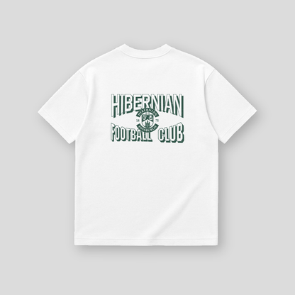 Hibernian Varsity T-Shirt - White - Adults
