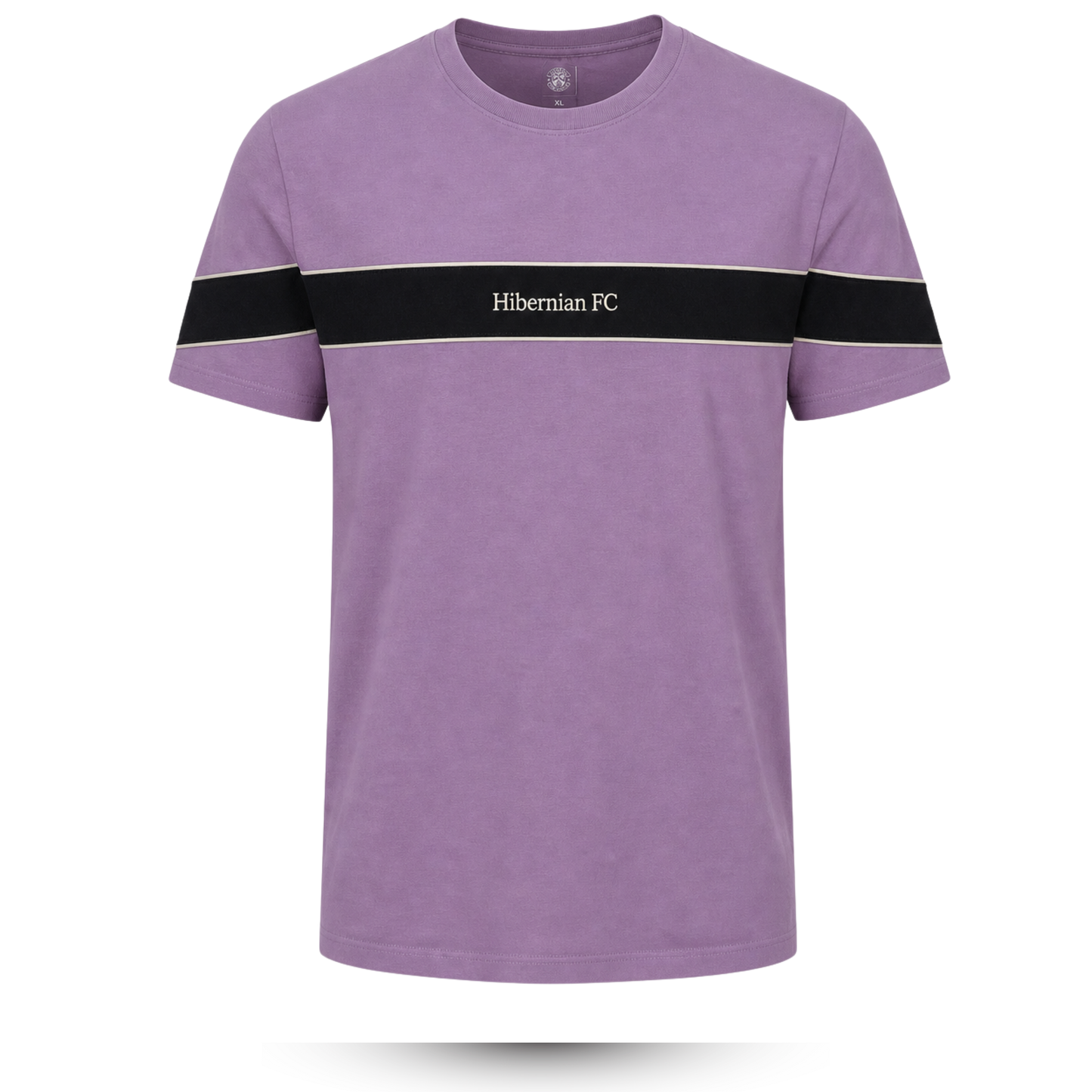 Hibernian Stripe Wordmark T-Shirt - Lavender/Black/White - Mens