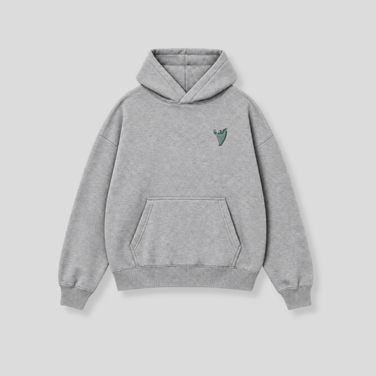 Hibernian Varsity Hoody - Heather Grey - Adults