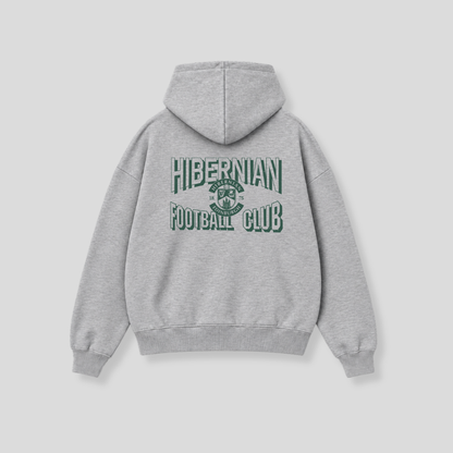 Hibernian Varsity Hoody - Heather Grey - Adults