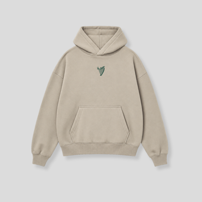 Hibernian Varsity Hoody - Stone - Adults