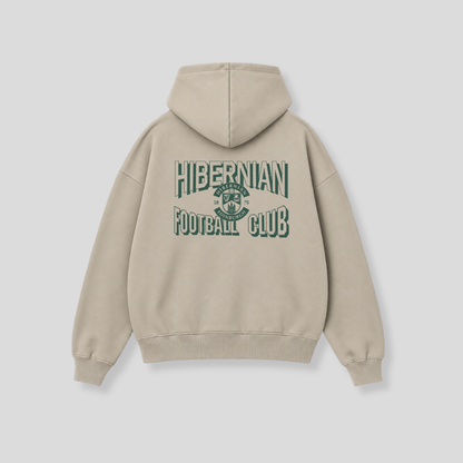 Hibernian Varsity Hoody - Stone - Adults