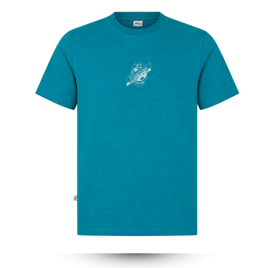 Hibernian x AOF Embroidered T-Shirt - Teal - Mens