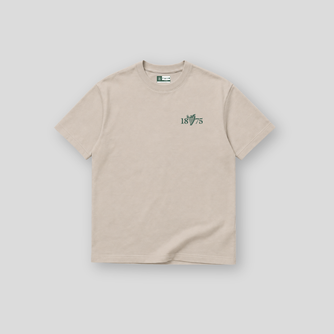 Hibernian 1875 T-Shirt - Stone - Adults