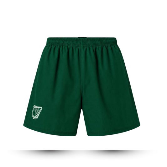 Hibernian Swim Short with Harp Logo - Green - Mens