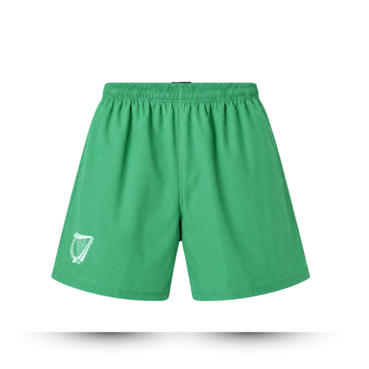Hibernian Swim Short with Harp Logo - Mint Green - Mens