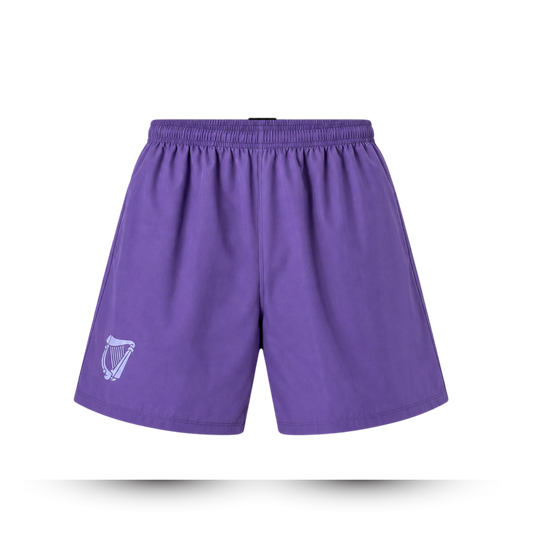Hibernian Swim Short with Harp Logo - Lavender - Youth