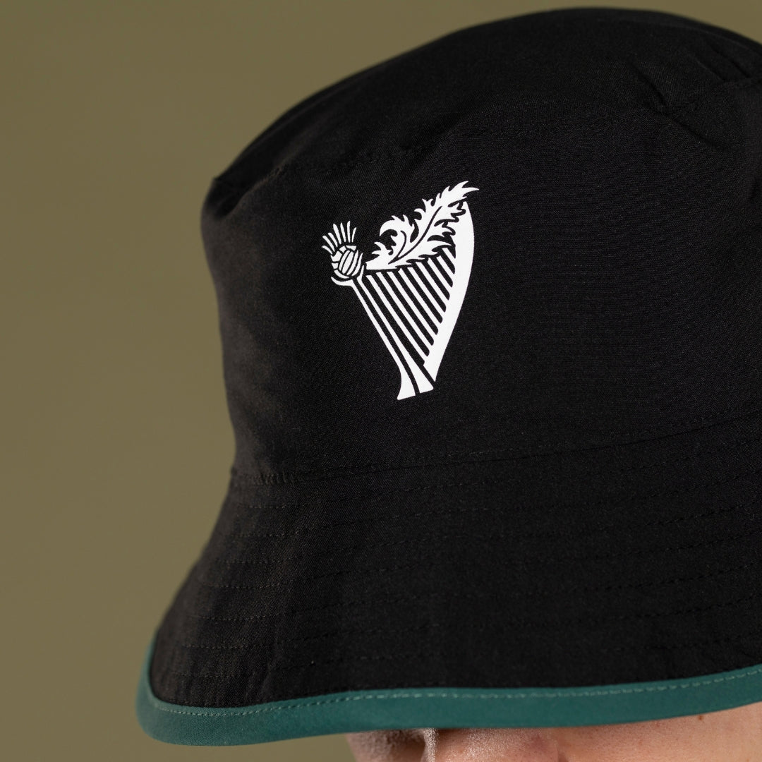 Hibernian Reversible Bucket Hat - Green/Black/White - Adults