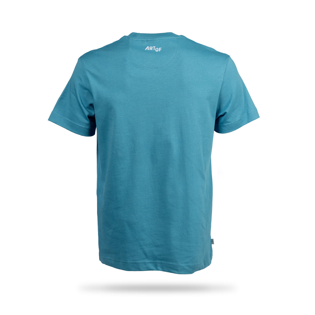Hibernian x AOF Embroidered T-Shirt - Teal - Mens