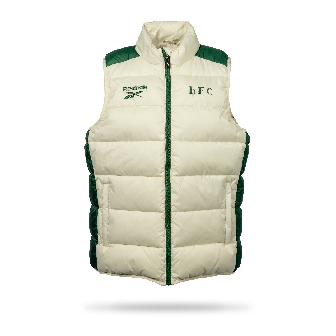 Hibernian Players Training Gilet - Bone/Hunter Green - Adults