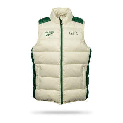 Hibernian Players Training Gilet - Bone/Hunter Green - Adults