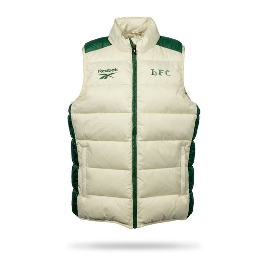 Hibernian Players Training Gilet - Bone/Hunter Green - Adults