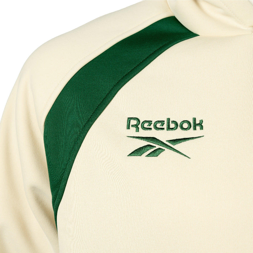 Hibernian Players Training Hoody - Bone/Hunter Green - Adults