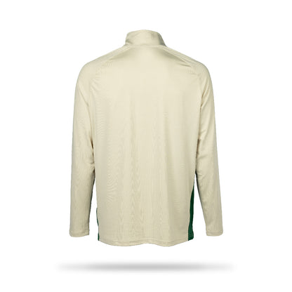 Hibernian Players Midlayer Training Top - Bone/Hunter Green - Youth