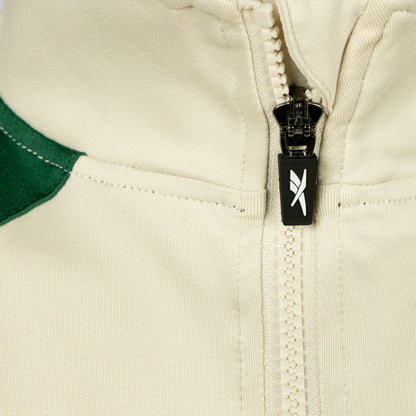 Hibernian Players Midlayer Training Top - Bone/Hunter Green - Youth