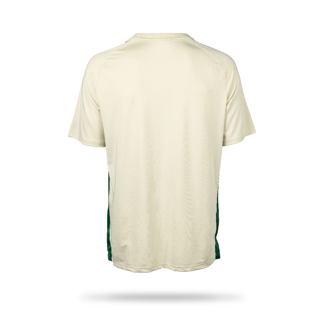 Hibernian Players Training T-Shirt - Bone/Hunter Green - Adults