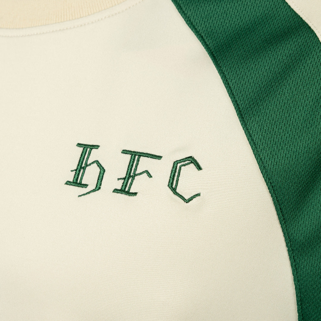 Hibernian Players Training T-Shirt - Bone/Hunter Green - Adults