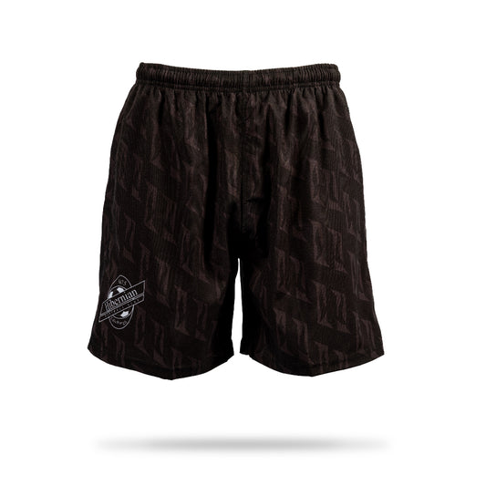 Hibernian Swim Short with Satellite Logo - Black - Mens