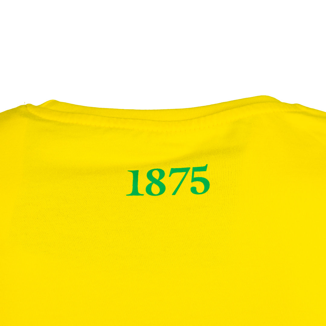 Hibernian Bottle Top T-Shirt - Yellow - Mens