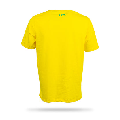 Hibernian Bottle Top T-Shirt - Yellow - Mens