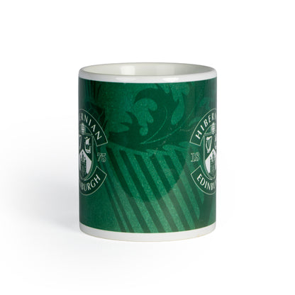 Hibernian Logo Mug with Harp Thistle Green