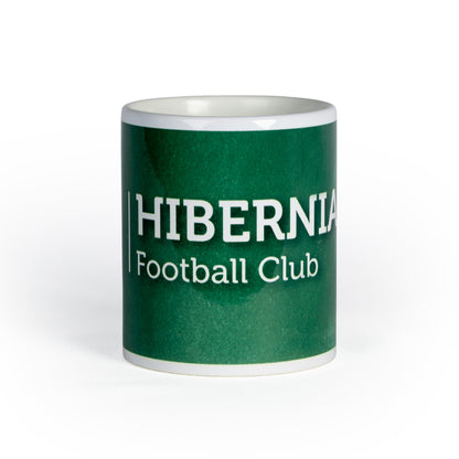 Hibernian Mug with Crest and Wordmark Green/White