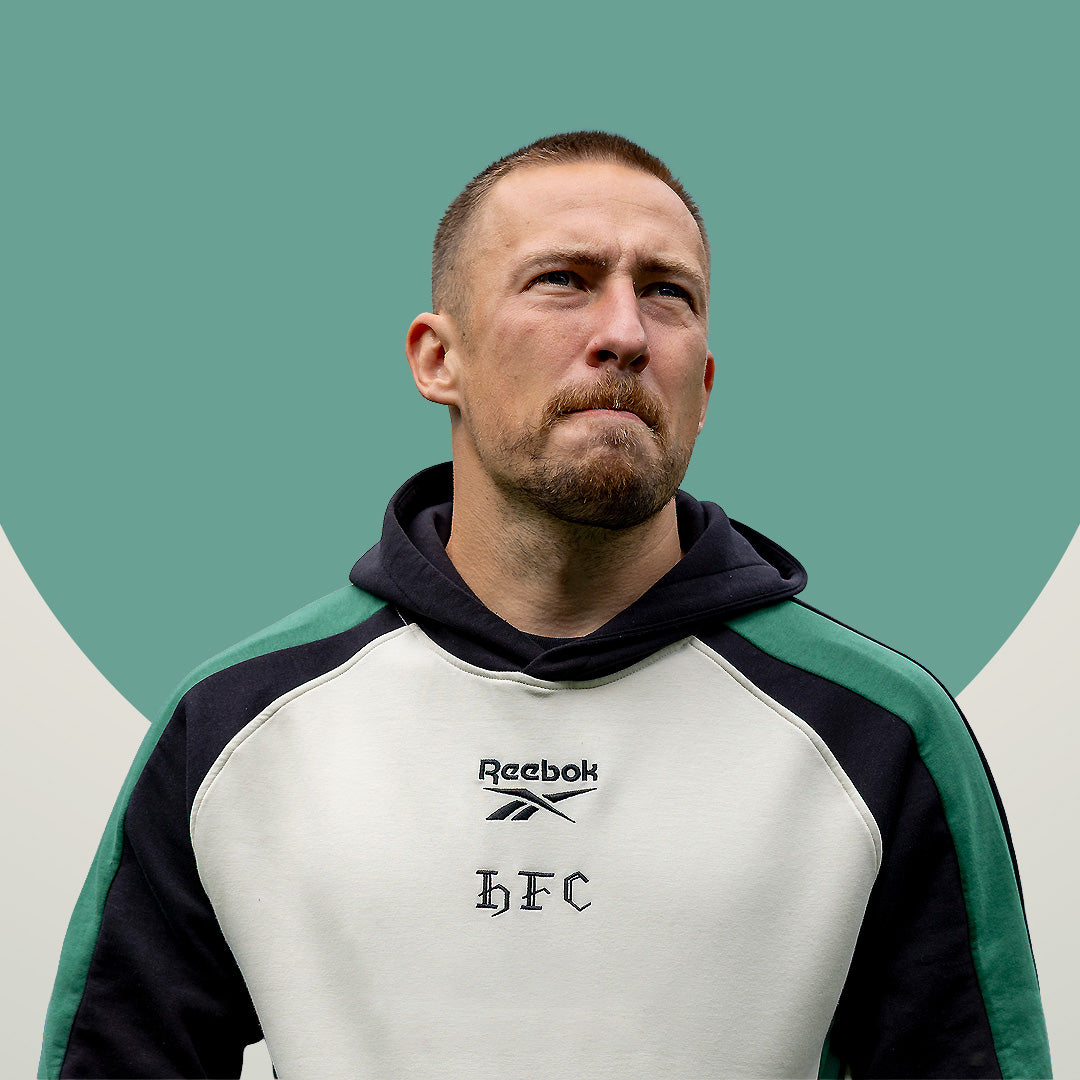 Hibernian Players Travel Hoody - Bone, Green/Black - Adults