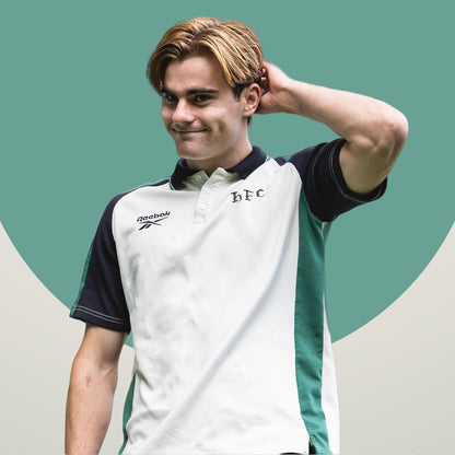 Hibernian Players Travel Polo - Bone, Green/Black - Adults