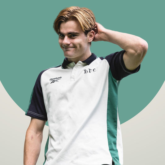 Hibernian Players Travel Polo - Bone, Green/Black - Adults