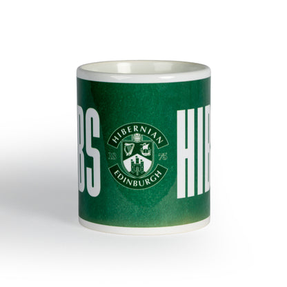 Hibernian Mug with Hibs and Logo - Green/White