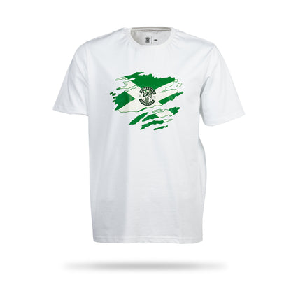 Hibernian Saltire T-Shirt - White - Mens