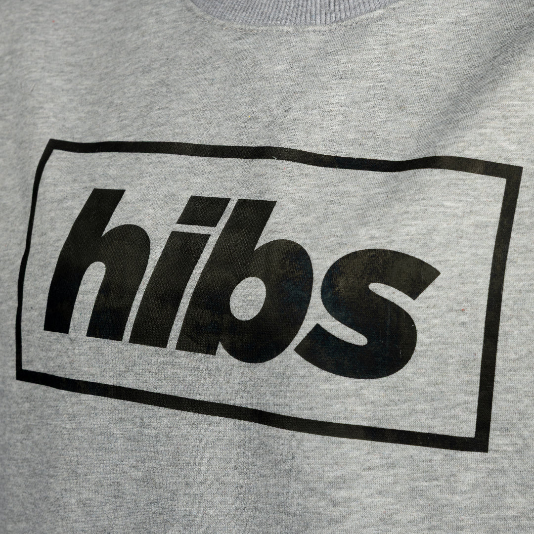 Hibernian Hibs Logo Sweatshirt - Grey Marl - Mens