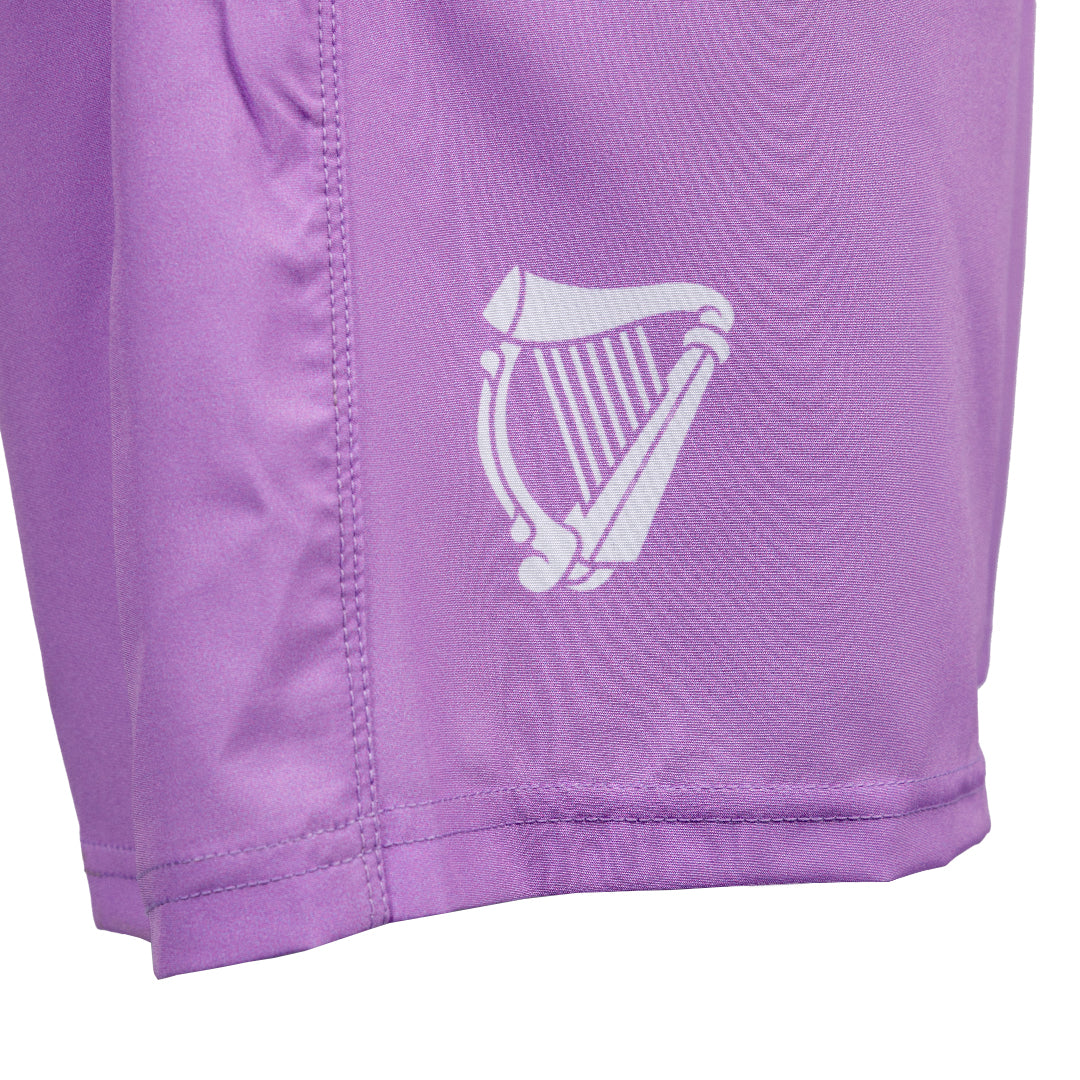 Hibernian Swim Short with Harp Logo - Lavender - Mens