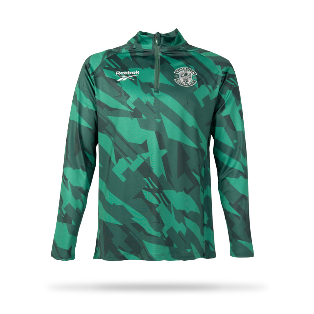 Hibernian Pre Match 1/4 Zip Top - Mens