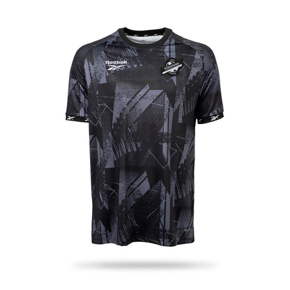 Hibernian Pre Match Third T-Shirt - Black/White - Youth