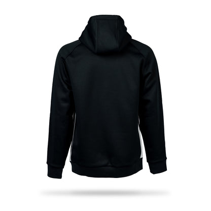 Hibernian Staff Training Hoody - Black/White - Mens