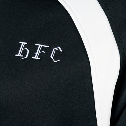 Hibernian Staff Training Hoody - Black/White - Mens