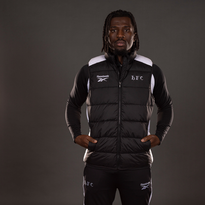 Hibernian Staff Training Gilet - Black/White - Mens