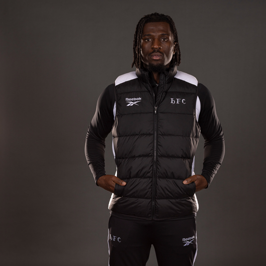 Hibernian Staff Training Gilet - Black/White - Mens
