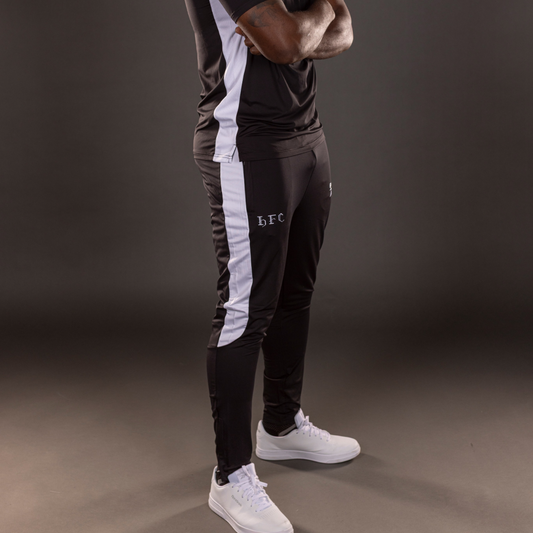 Hibernian Staff Training Pants - Black/White - Mens