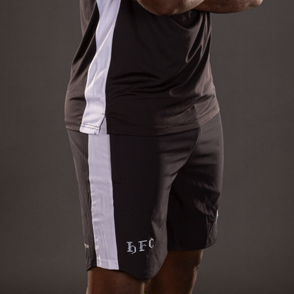 Hibernian Staff Shorts - Black/White - Mens