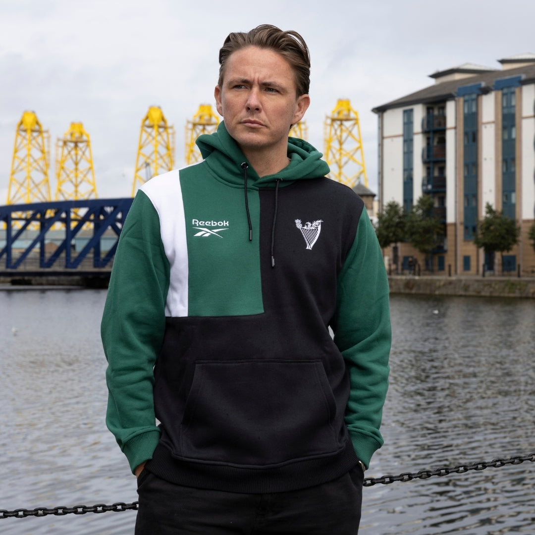 Hibernian x Reebok Classic Hoody - Green/Black/White - Adults