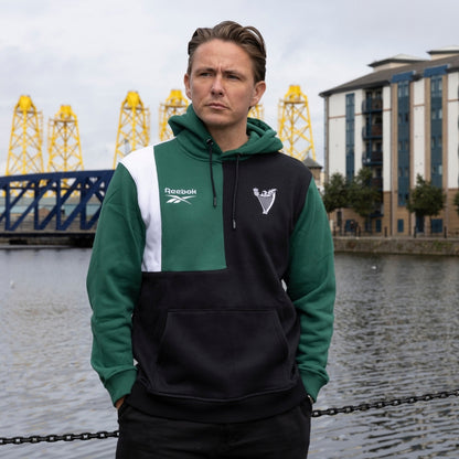 Hibernian x Reebok Classic Hoody - Green/Black/White - Adults