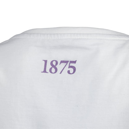 Hibernian Harp Logo T-Shirt - White/Lavender - Womens