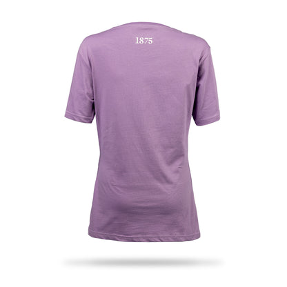 Hibernian Harp Logo T-Shirt - Lavender/Black/White - Womens