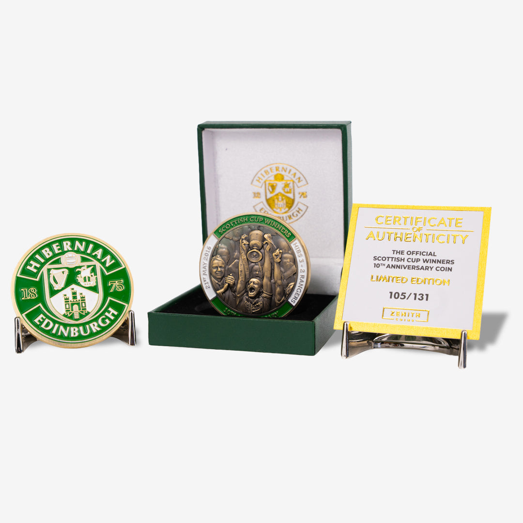 Hibernian FC - Scottish Cup 10th Anniversary Coin